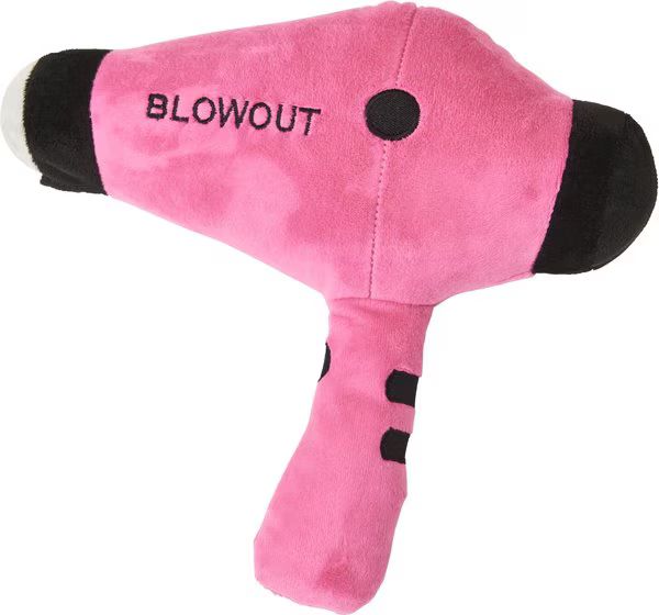 Cosmo Furbabies Hair Dryer Plush Dog Toy, Pink, 9.5-in | Chewy.com