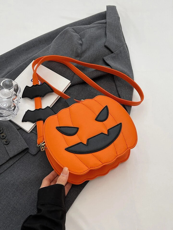 1pc Fashionable Pumpkin Shaped Single Shoulder Crossbody Bag, Perfect For Festival Gifting To You... | SHEIN
