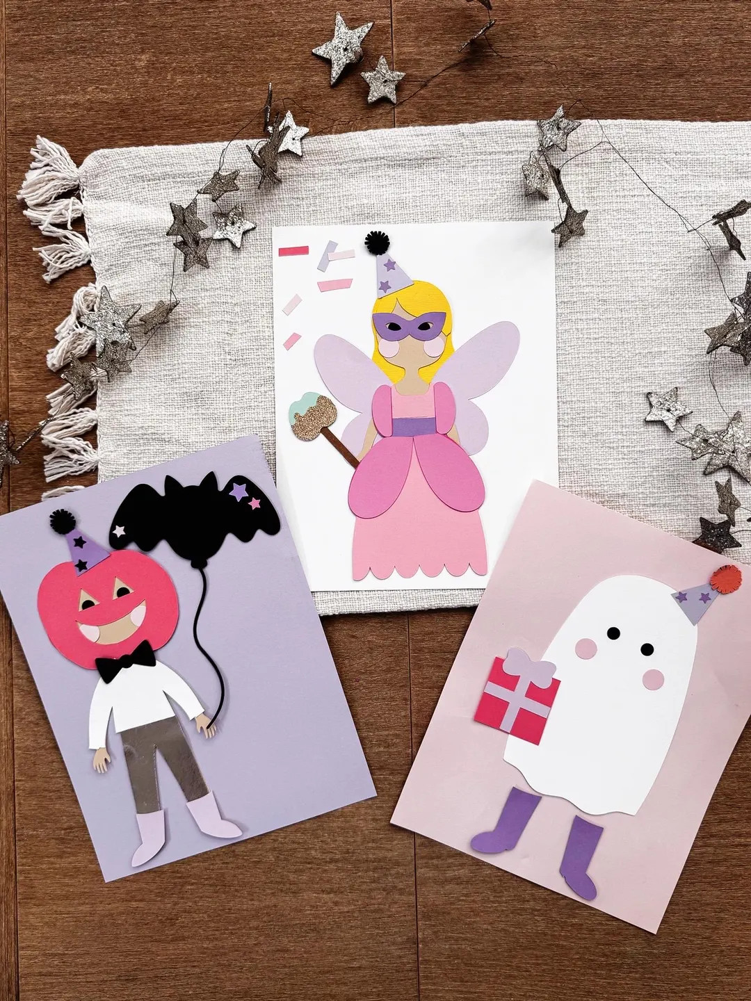 The Party Ghouls Trio: Birthday Boo + Pixie Princess + Jolly Jack Kids Craft Kit for Halloween/bo... | Etsy (US)