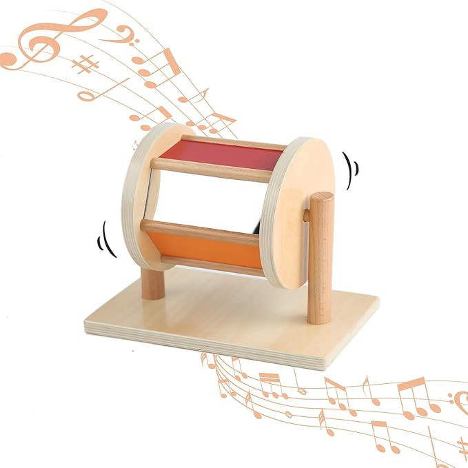 Adena Montessori Full-Size Spinning Drum Montessori Toys for Infant 6 - 12 Months 1 Year Old Babi... | Amazon (US)