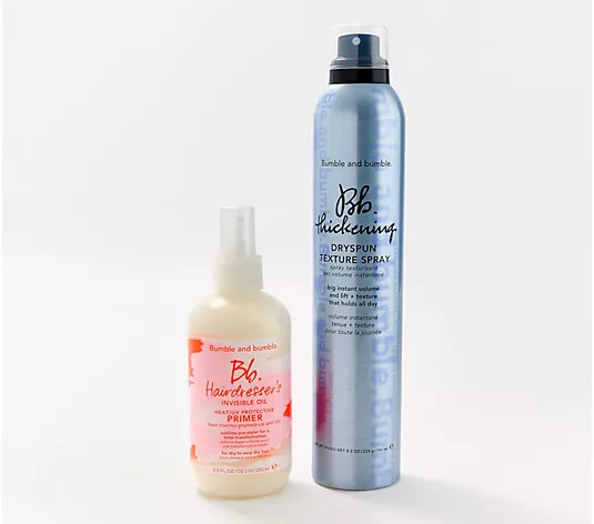 Bumble and bumble. HIO Primer & Jumbo Dryspun Set - QVC.com | QVC