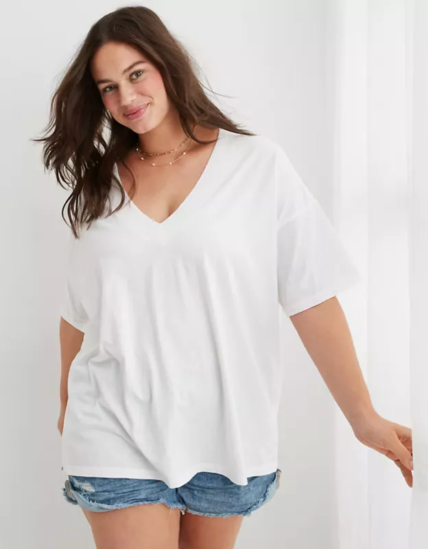 Aerie Oversized Extreme V-Neck … curated on LTK