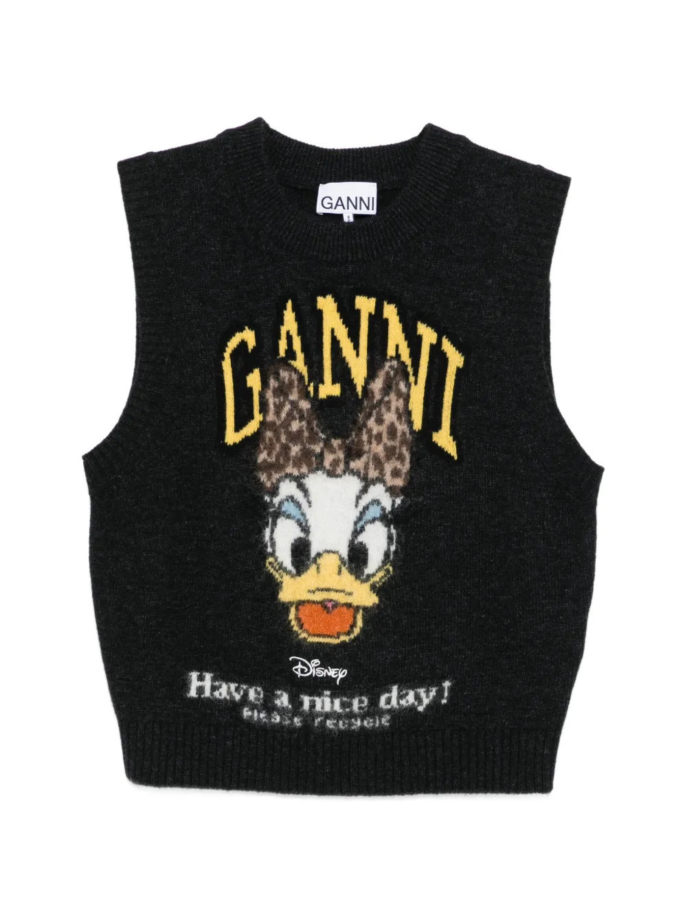 GANNI x Disney crew-neck vest - Grey | Farfetch Global