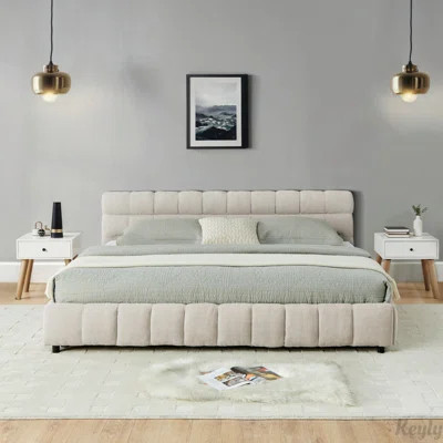 Upholstered Bed Frame with drawer | Wayfair North America