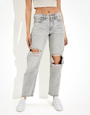AE Ripped '90s Straight Jean | American Eagle Outfitters (US & CA)