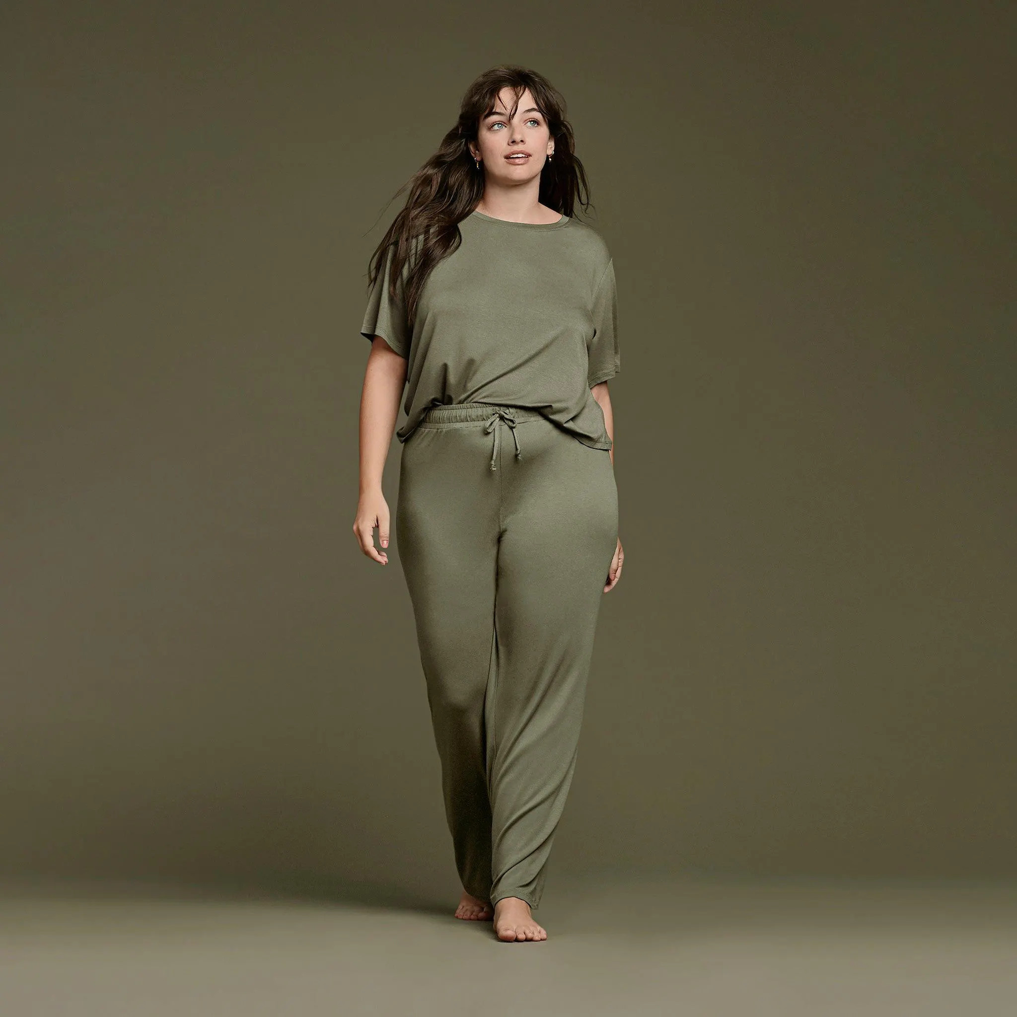 Women's Pajama Set - Dark Olive - nuuds | nuuds