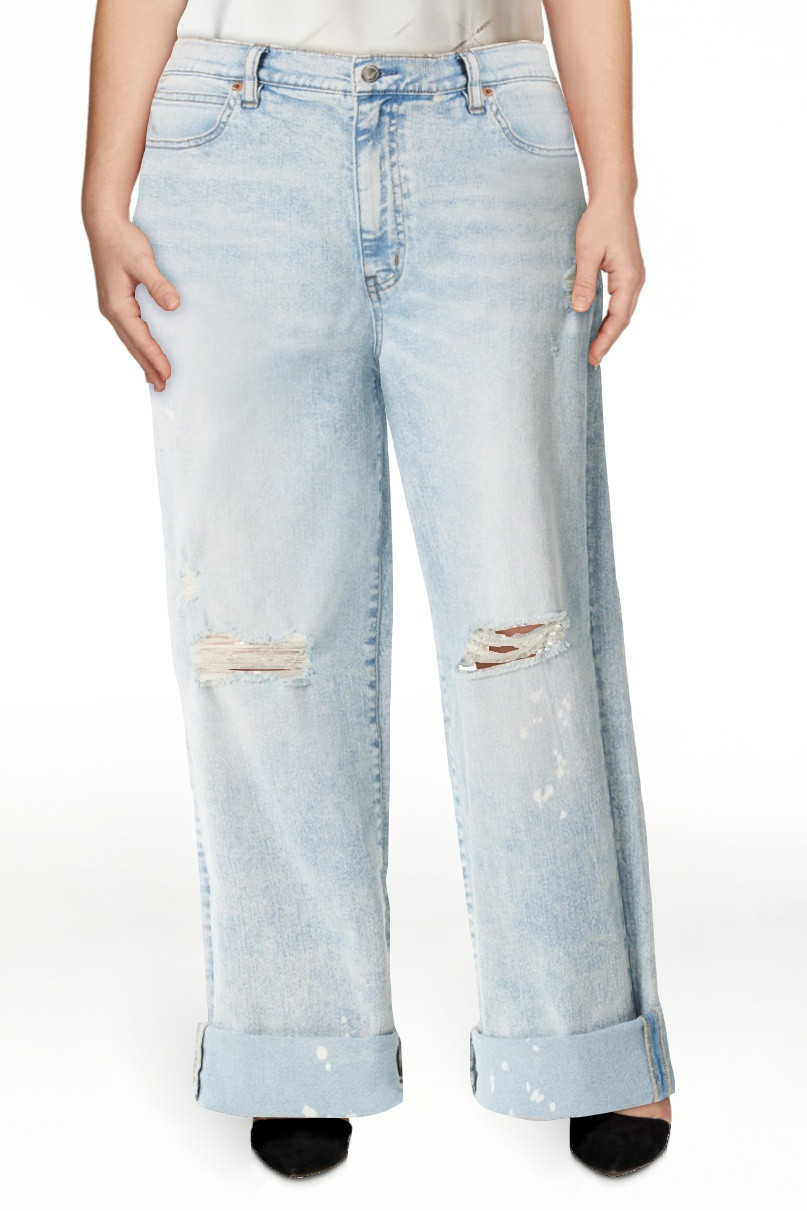 Jessica Simpson Women's Zinnia Boyfriend Jeans, 25" Inseam, Sizes 2-16 | Walmart (US)