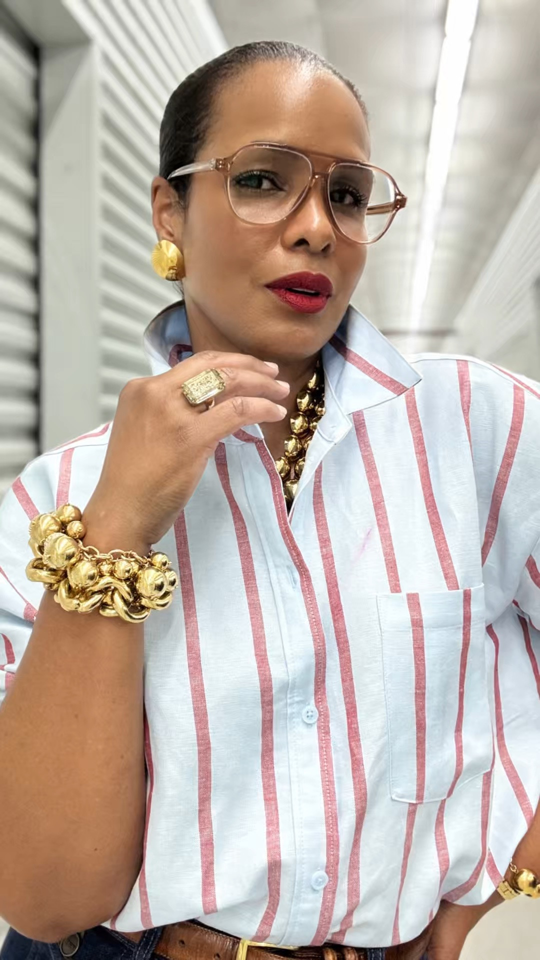 Bold in gold!  I hope you are able to grab a piece or two.  I found several of the Monet necklaces and a few of the various bracelets!