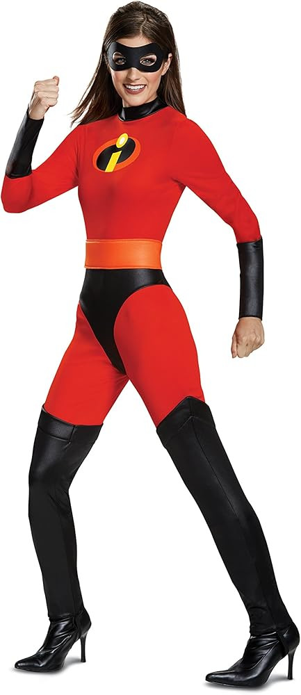 The Incredibles Mrs. Incredible Classic Costume, Official The Incredibles Adult Costume | Amazon (US)
