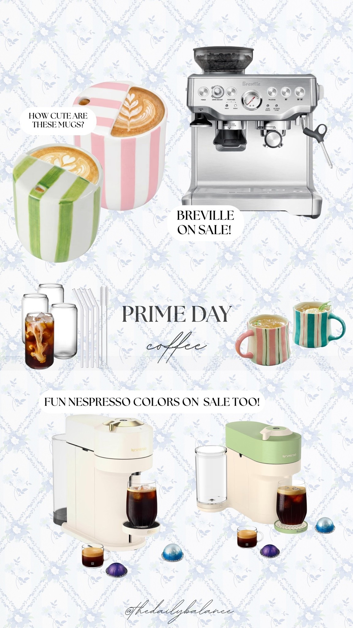 my coffee machine is on sale for Amazon prime day! and some other fun options & colors, plus the CUTEST mugs. 

#primeday #amazon #coffee #home

#LTKHome #LTKSaleAlert #LTKmorningroutine