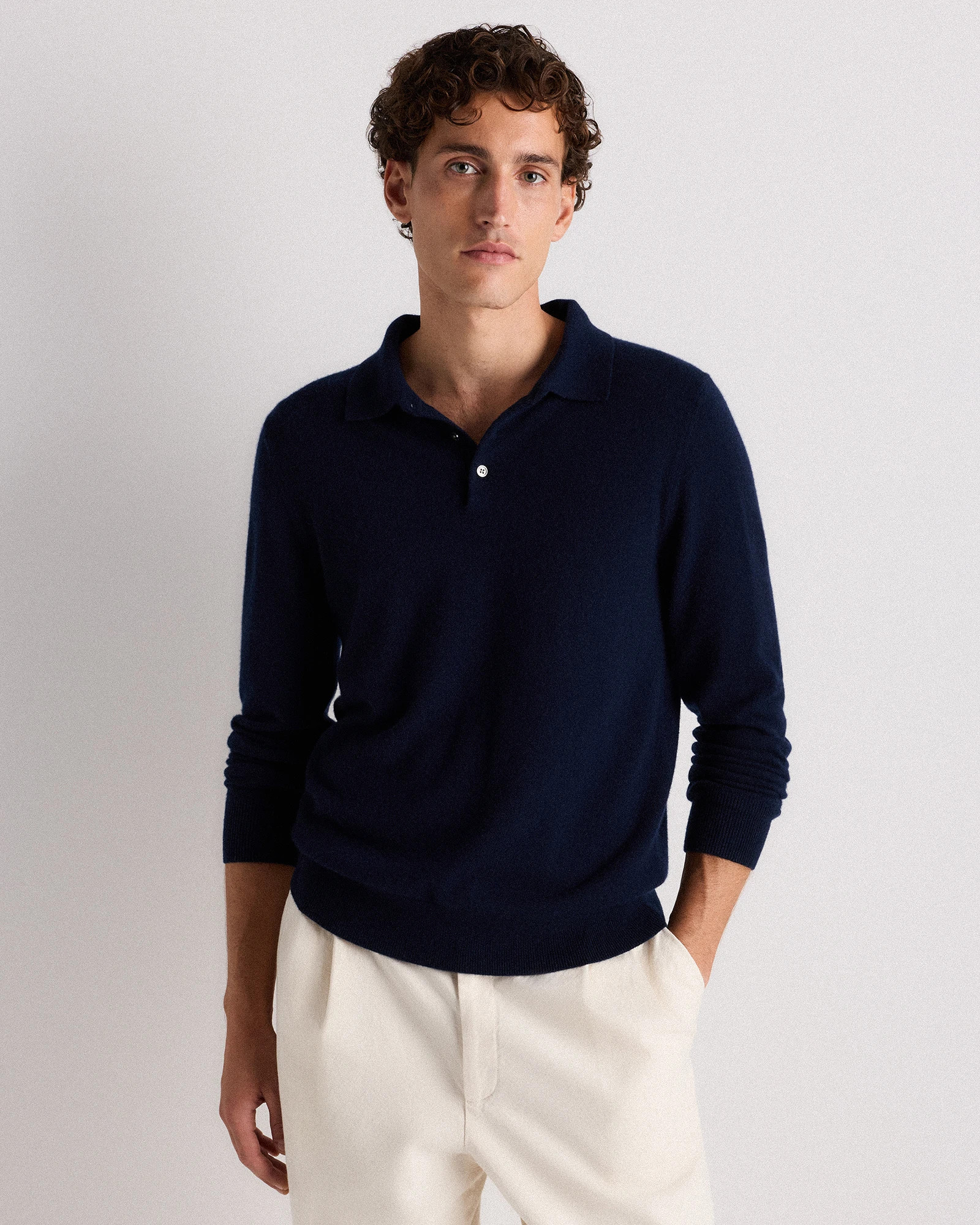 Mongolian Cashmere Polo Sweater | Quince