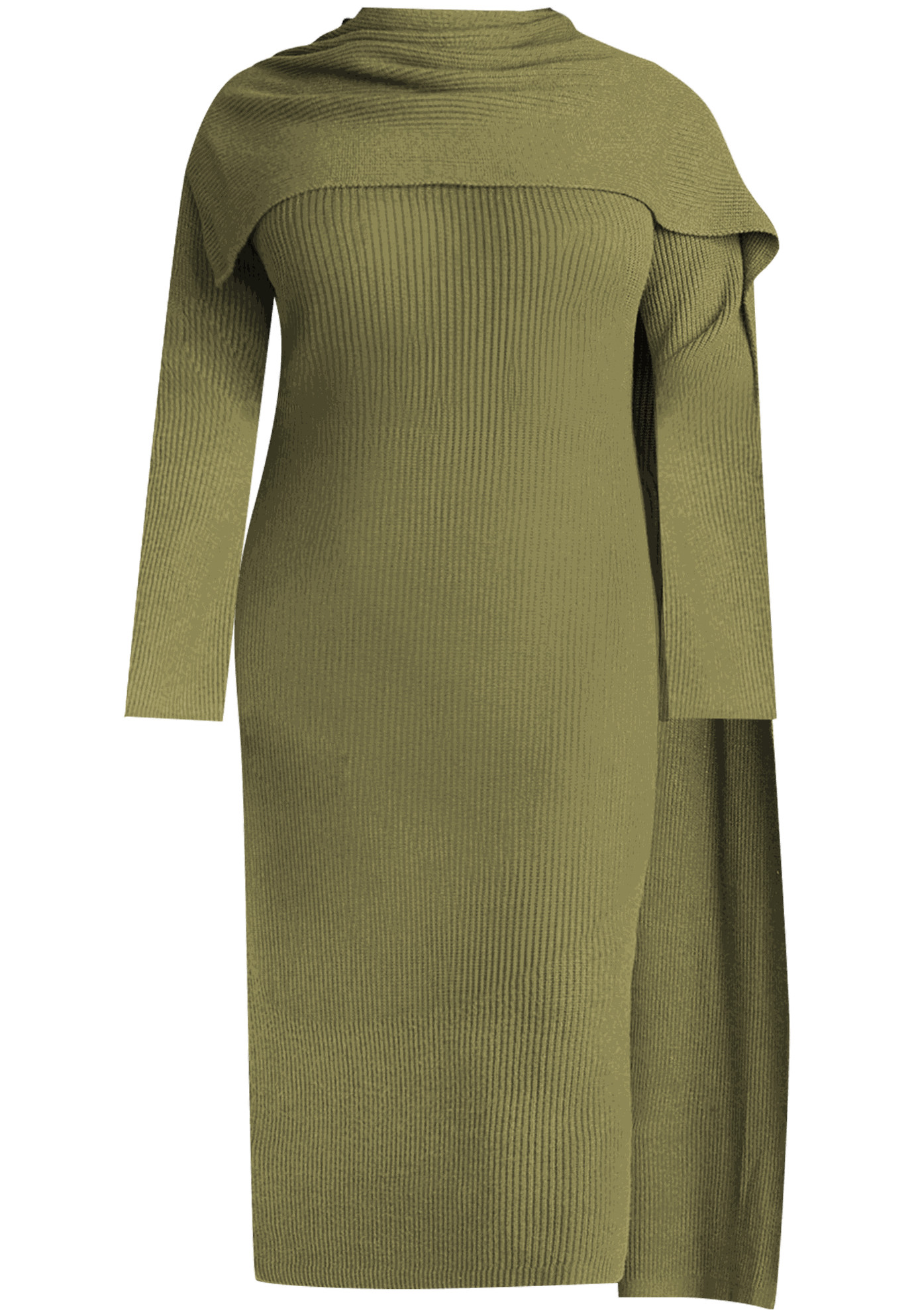 Scarf Sweater Dress | Eloquii