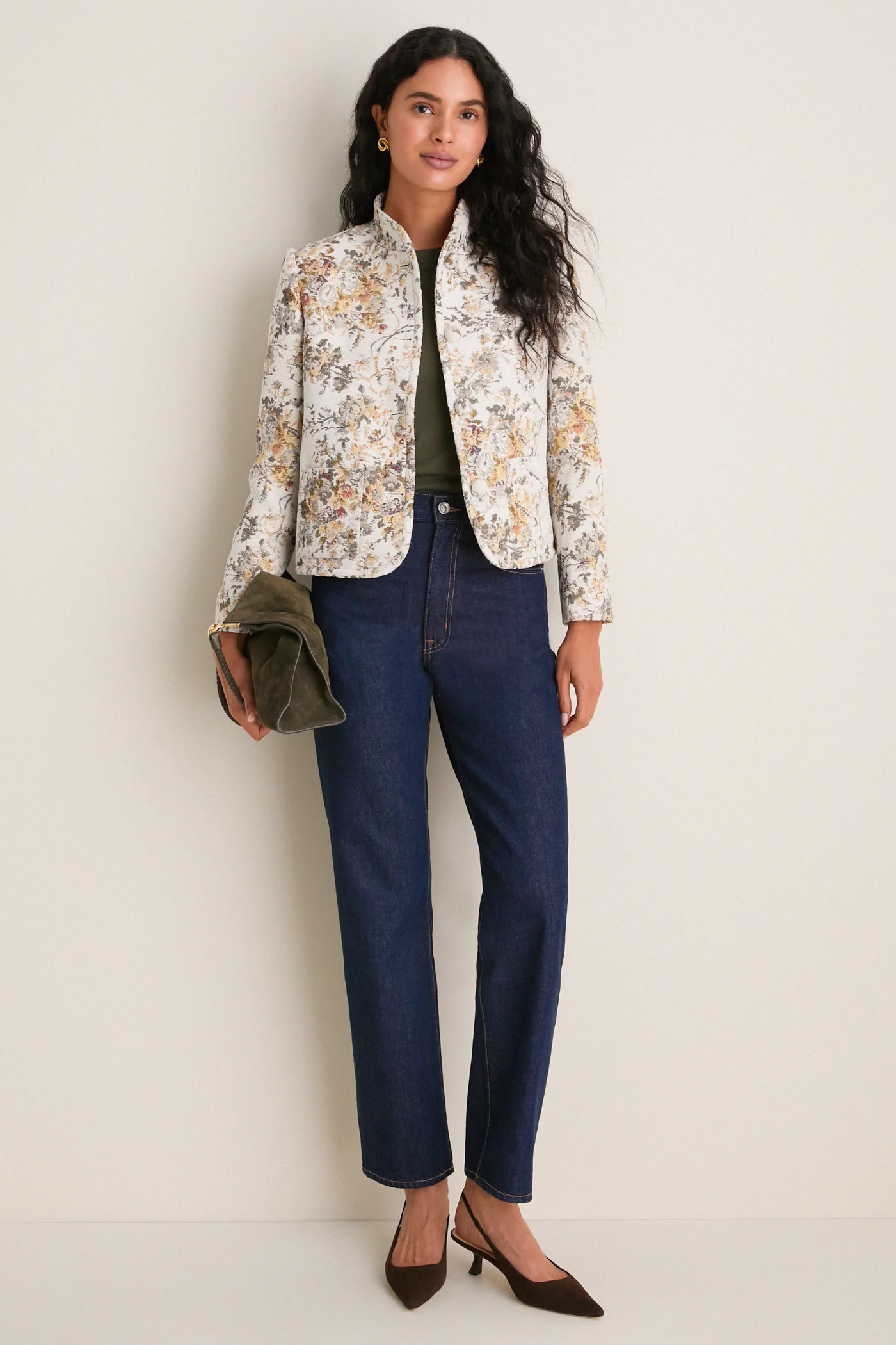 Georgetown Chenille Jacquard Cropped Dalton Jacket | Tuckernuck (US)