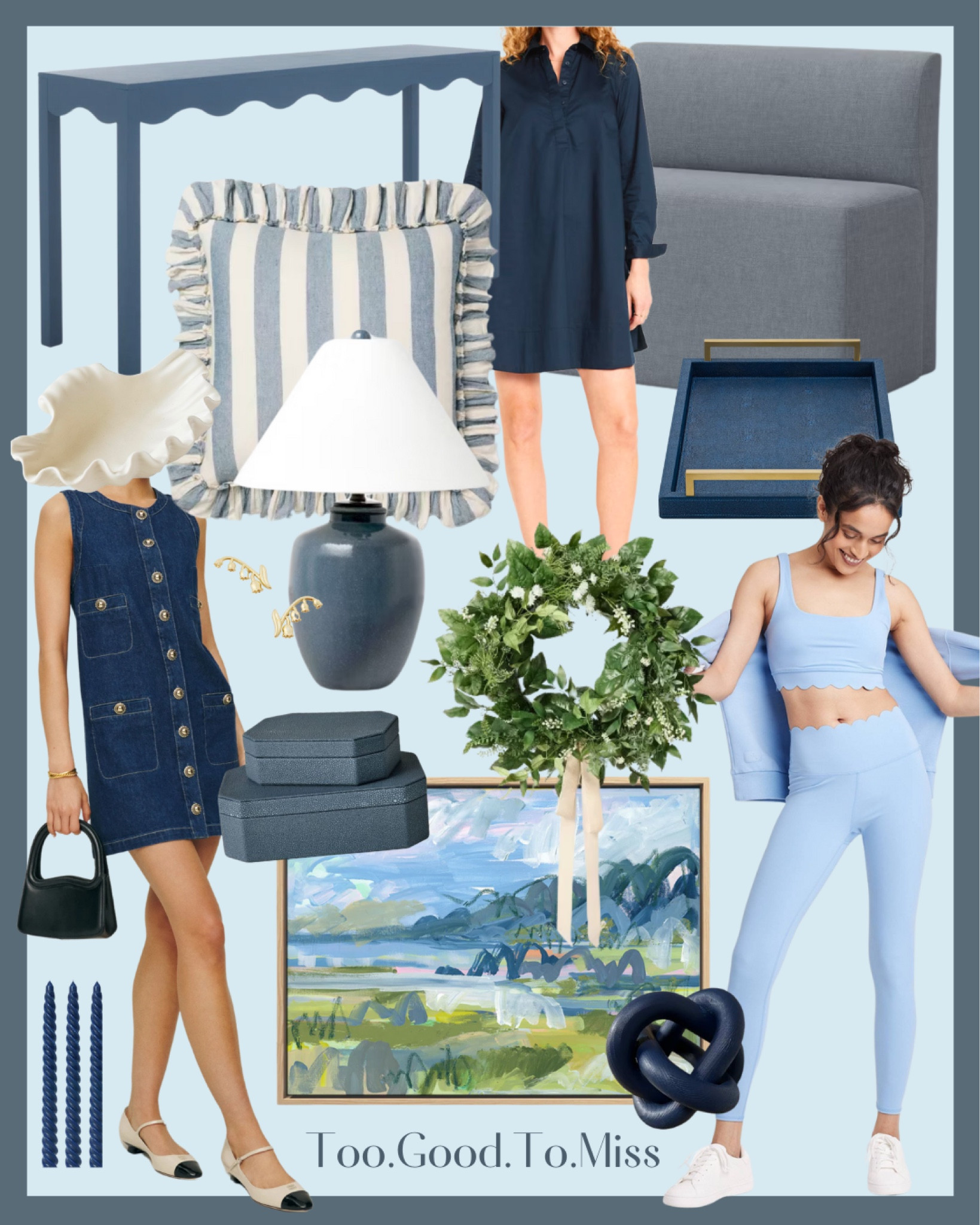 New Year….New finds for your home and closet!

Art, blue and white, active wear, pillows, scallops, wreath 

#LTKHome #LTKFindsUnder50 #LTKStyleTip