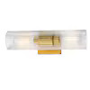 allen + roth Harlan 4.9-in 2 -Light Brushed Gold Transitional Vanity light | Lowe's