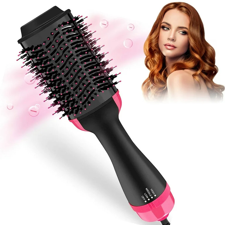 One Step Hair Dryer,Volumizer Hot Air Hair Dryer Brush,Salon Negative Electric Blow Dryer Rotatin... | Walmart (US)