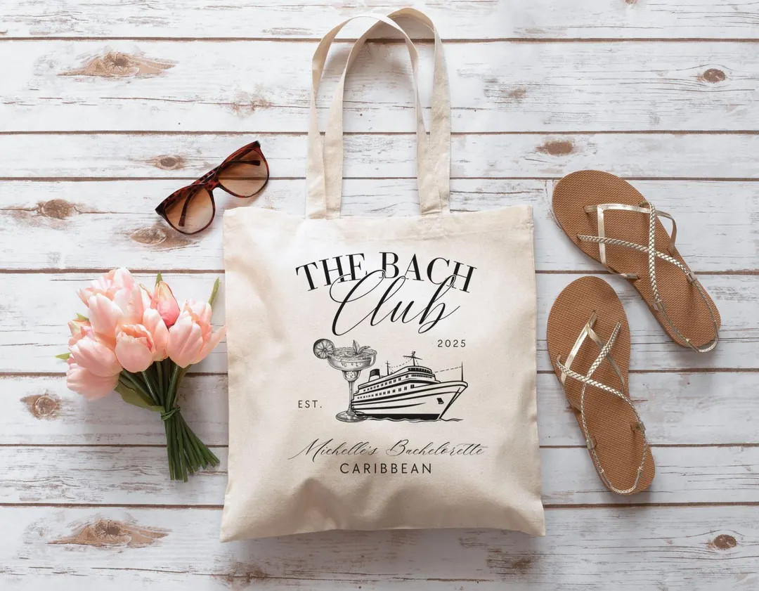Cruise Bachelorette Tote, Last Sail Before the Veil Bag, Nautical Bride Gift, Bridesmaid Favor, C... | Etsy (US)