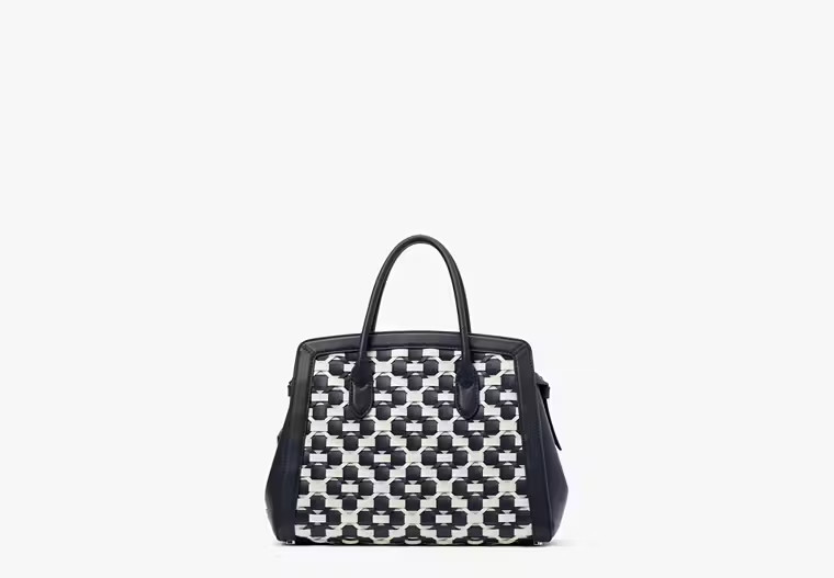 Knott Woven Spade Flower Medium Satchel | Kate Spade (US)
