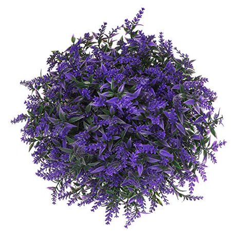 Momkids 6 Pcs Artificial Lavender Plants Flowers Outdoor UV Resistant Flowers Bouquet Fake Shrubs... | Walmart (US)