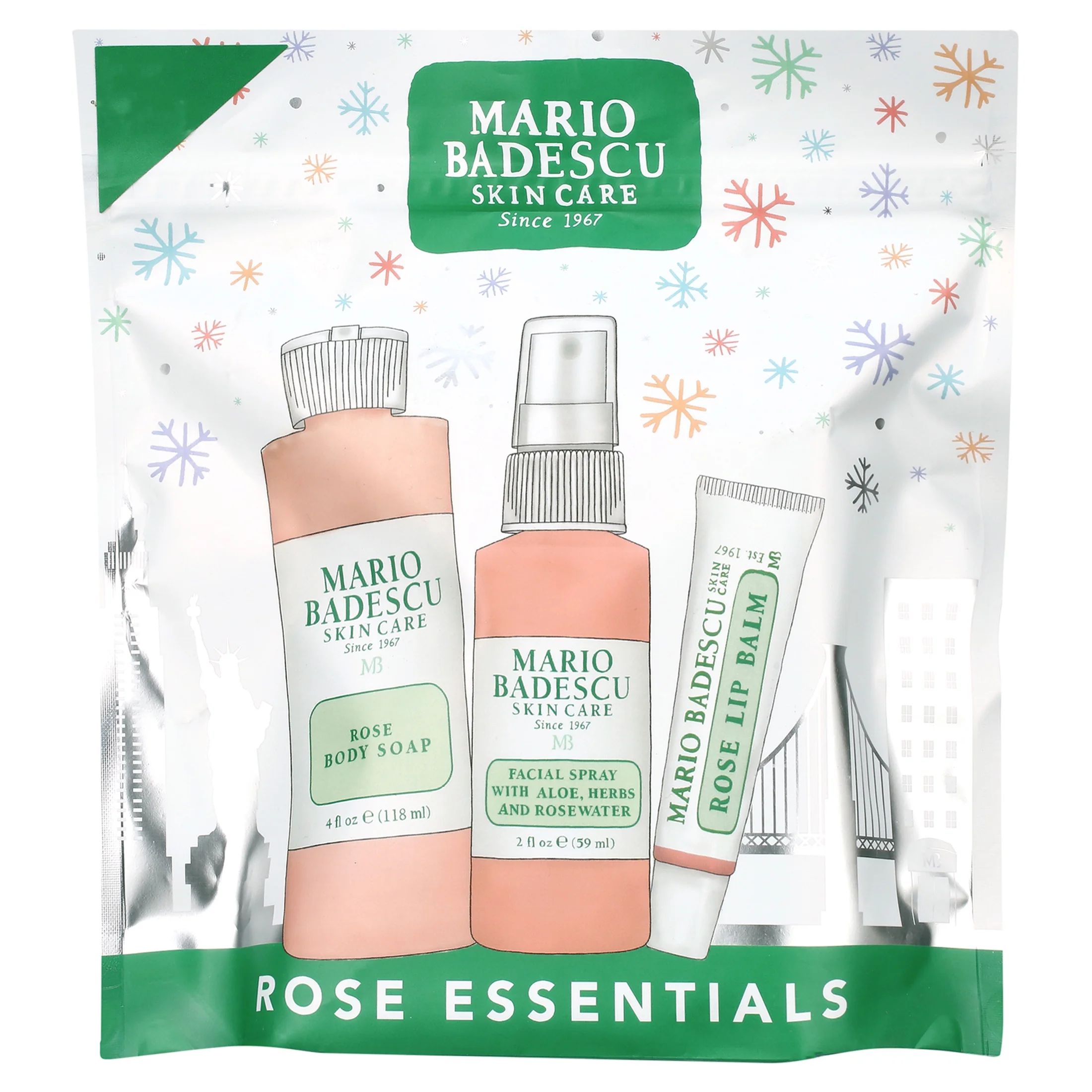 ($20 Value) Mario Badescu Rose Winter Essentials Trio Holiday Gift Set - Walmart.com | Walmart (US)