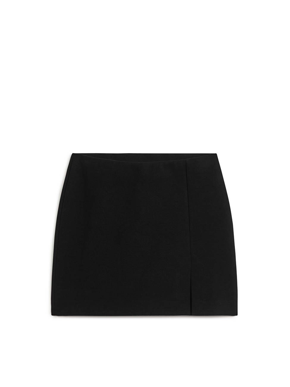 Mini Jersey Skirt - Black - ARKET GB | ARKET (US&UK)