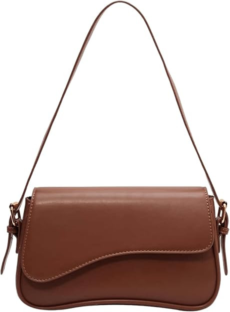 Verdusa Women's Leather Shoulder Bag Clutch Purses Trendy Crossbody Handbags Y2K Saddle Flap Unde... | Amazon (US)