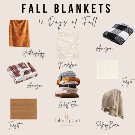 12 Days of Fall - FALL BLANKETS

Cozy up and grab one of my favorite fall blankets this year!! Fall is my favorite season, and these are perfect to enjoy your PSL on the couch! 

Did you know I’ve never had a PSL!? I know. I know.

#LTKGiftGuide 

#LTKSeasonal #LTKsalealert #LTKGiftGuide