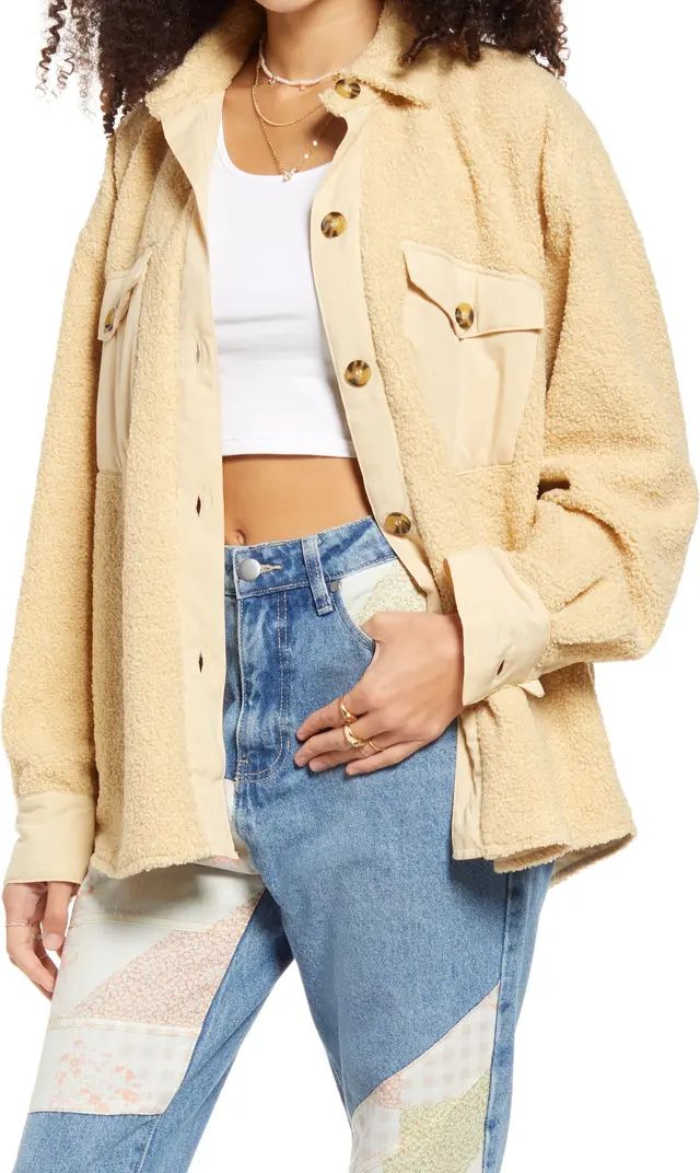 Textured Shirt Jacket | Nordstrom