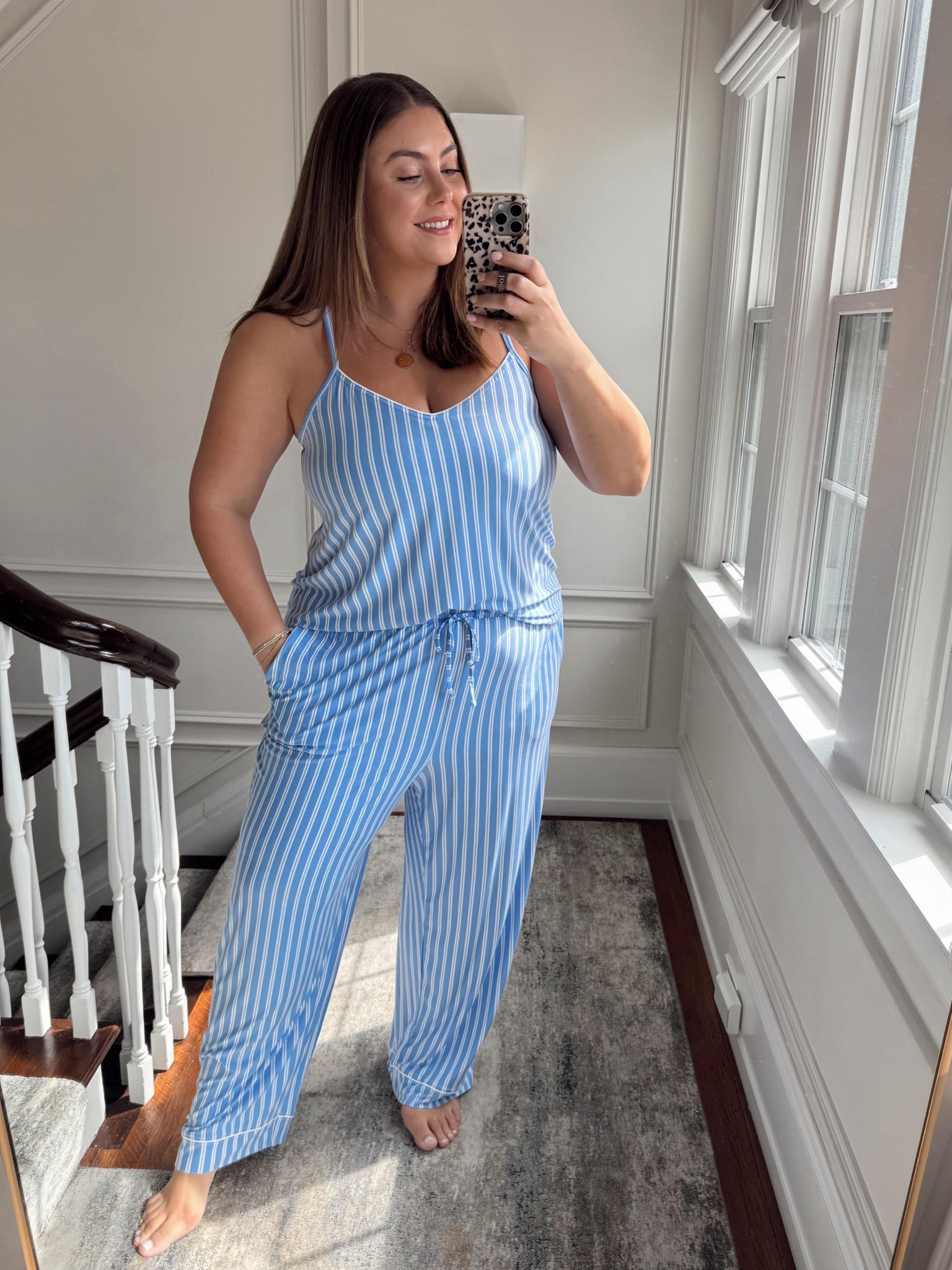 Pajama sale! These pajamas are currently 54% off and under $30. I sized up and am wearing size XXL. Use CARALYNM at Cakes Body. 

#LTKSaleAlert #LTKMidsize #LTKStyleTip