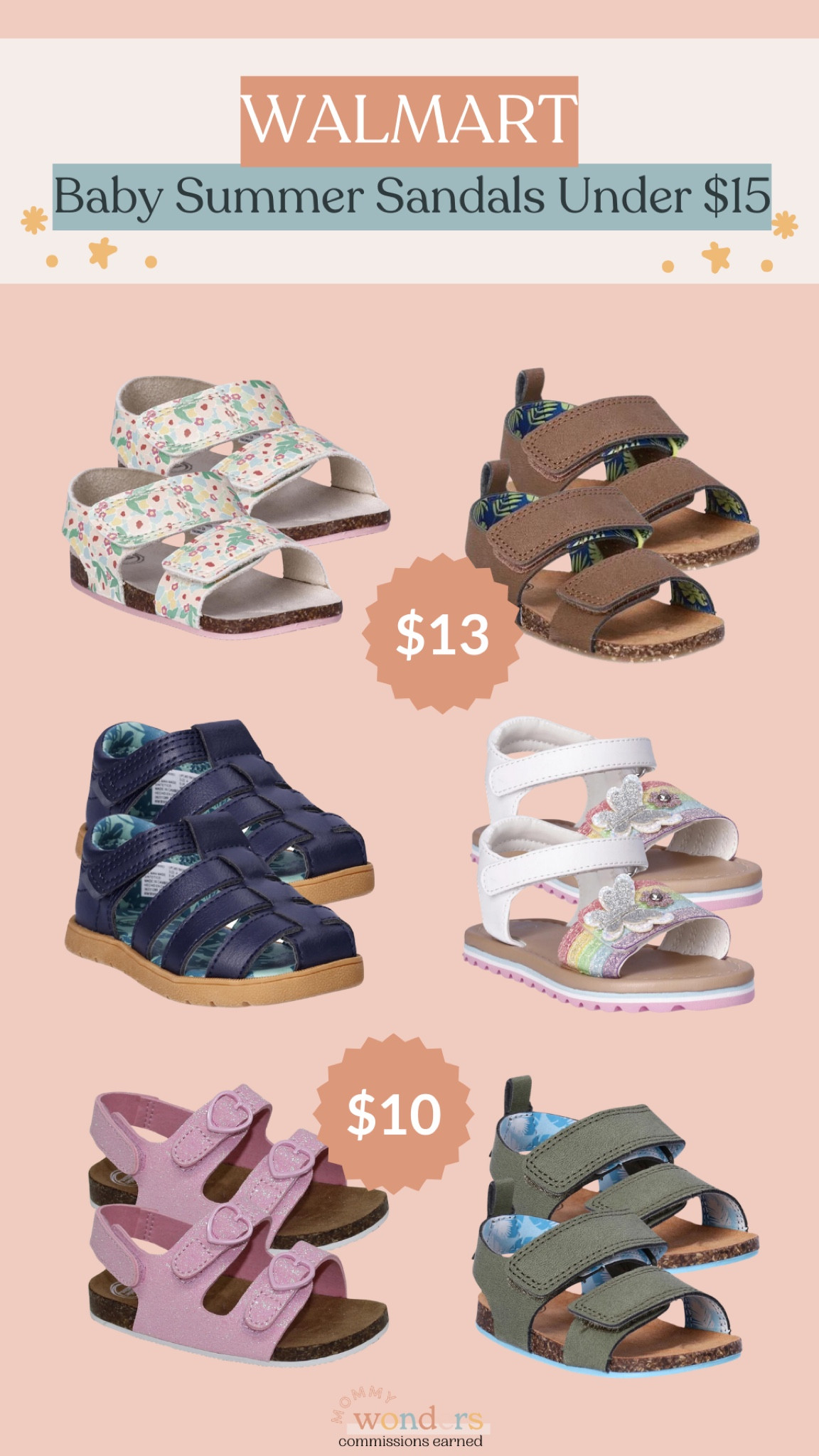 These baby summer sandals at Walmart are under $15 dollars! 

#LTKSeasonal #LTKShoeCrush #LTKBaby