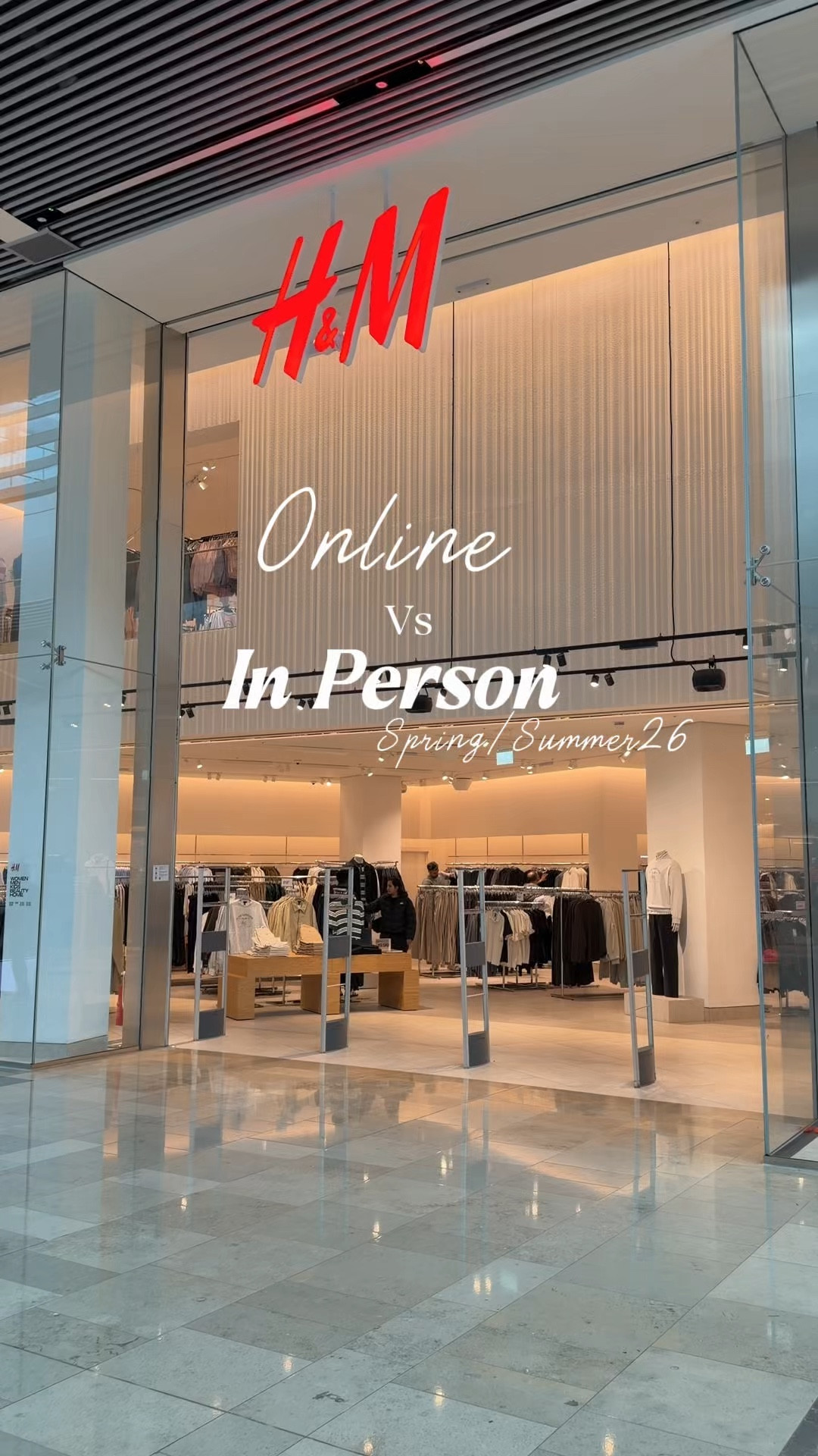 Online vs In Person H&M