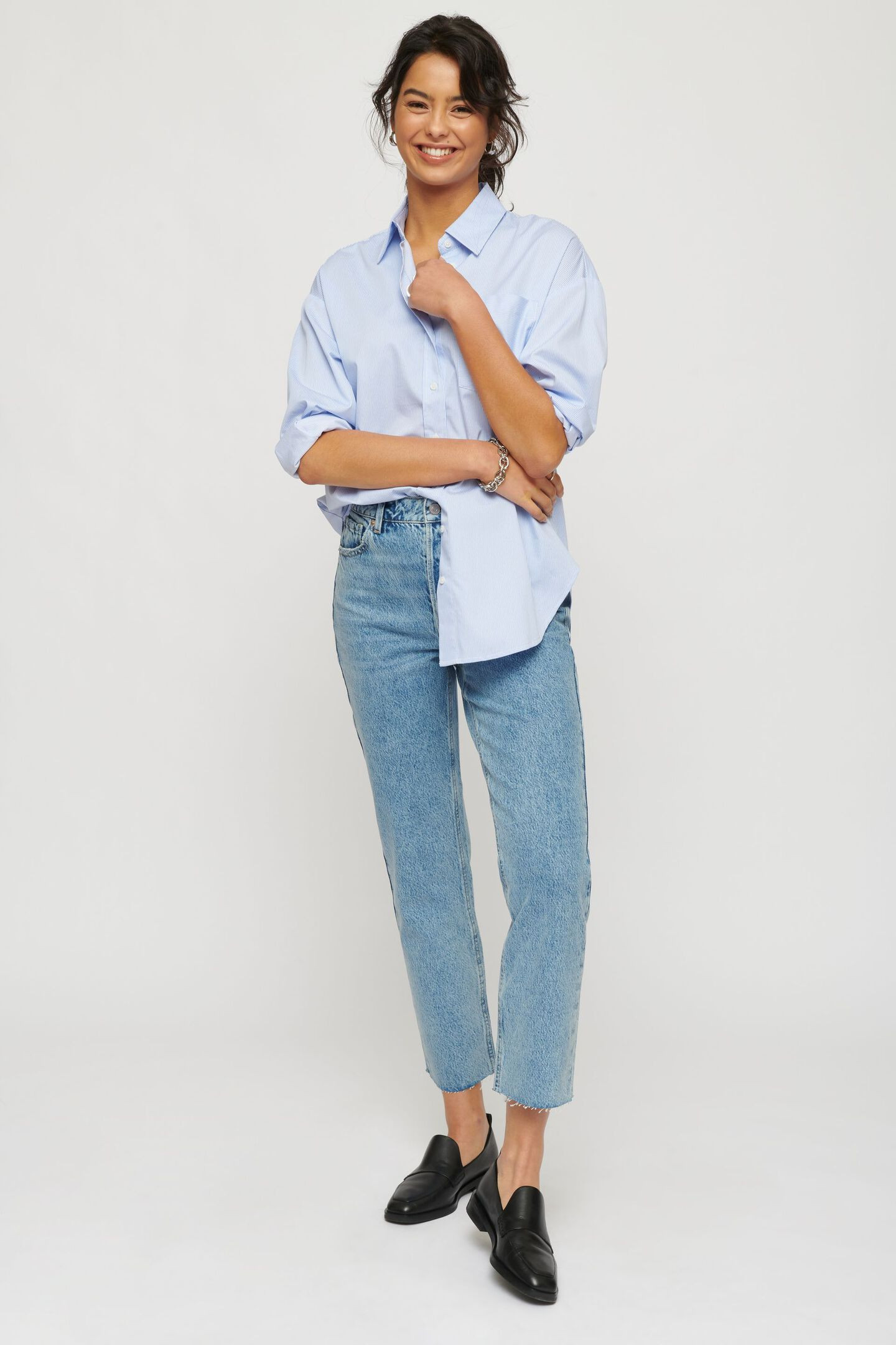 ETHOS | Gisele Straight Ultra High Waist Jeans | Dynamite Clothing