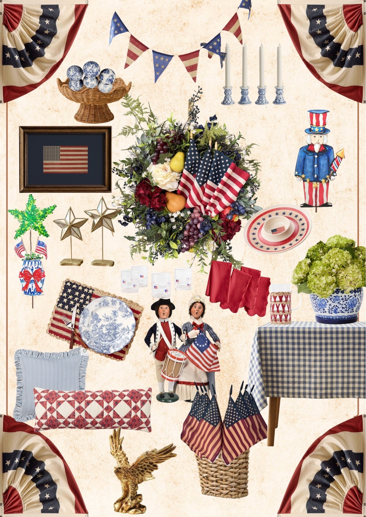 4th of July, Americana decor ideas! 🇺🇸

#LTKSeasonal #LTKHome