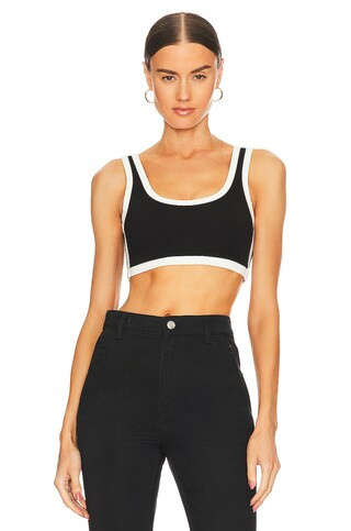 ALL THE WAYS Theo Contrast Top in Black Multi from Revolve.com | Revolve Clothing (Global)