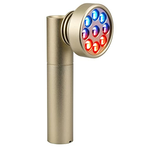Red Light Therapy for Face, Red Light Therapy Device for Pain Relief, 9 LEDs Blue & Infrared Red Light Therapy for Body, Knee, Feet, Back Muscle Joints Relief | Amazon (US)