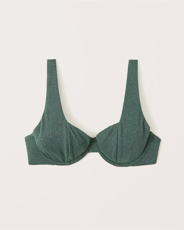 Wide Strap Underwire Bikini Top | Abercrombie & Fitch (US)