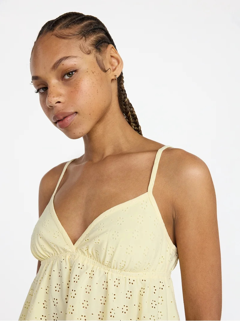 No Boundaries Eyelet Cami and Pants Sleep Set, 2-Piece, Women's XS-XXL | Walmart (US)