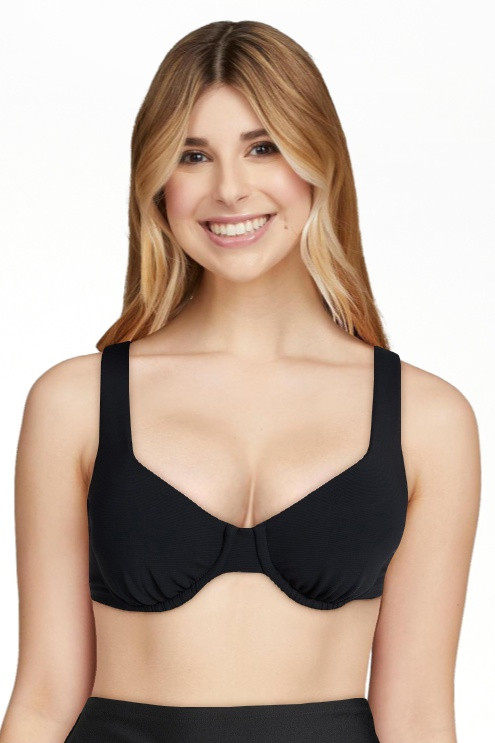 Time and Tru Women's and Women's Plus Size Ribbed Underwire Bikini Top, Sizes XS-3X | Walmart (US)