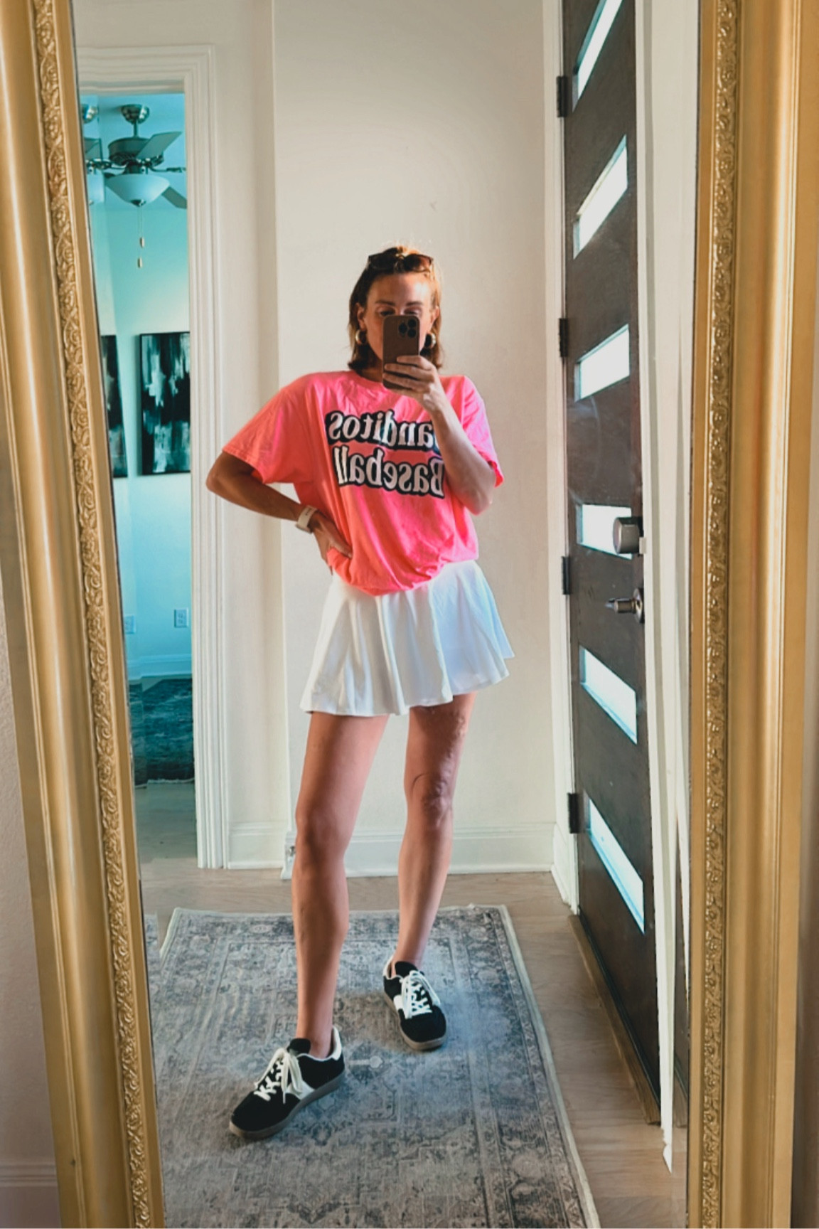 Wearing a small in this tennis skirt. Perfect for a sports mom! Easy to throw on, comfy & under &30. Comes in multiple colors 🌈

#LTKFindsUnder50 #LTKStyleTip #LTKFitness