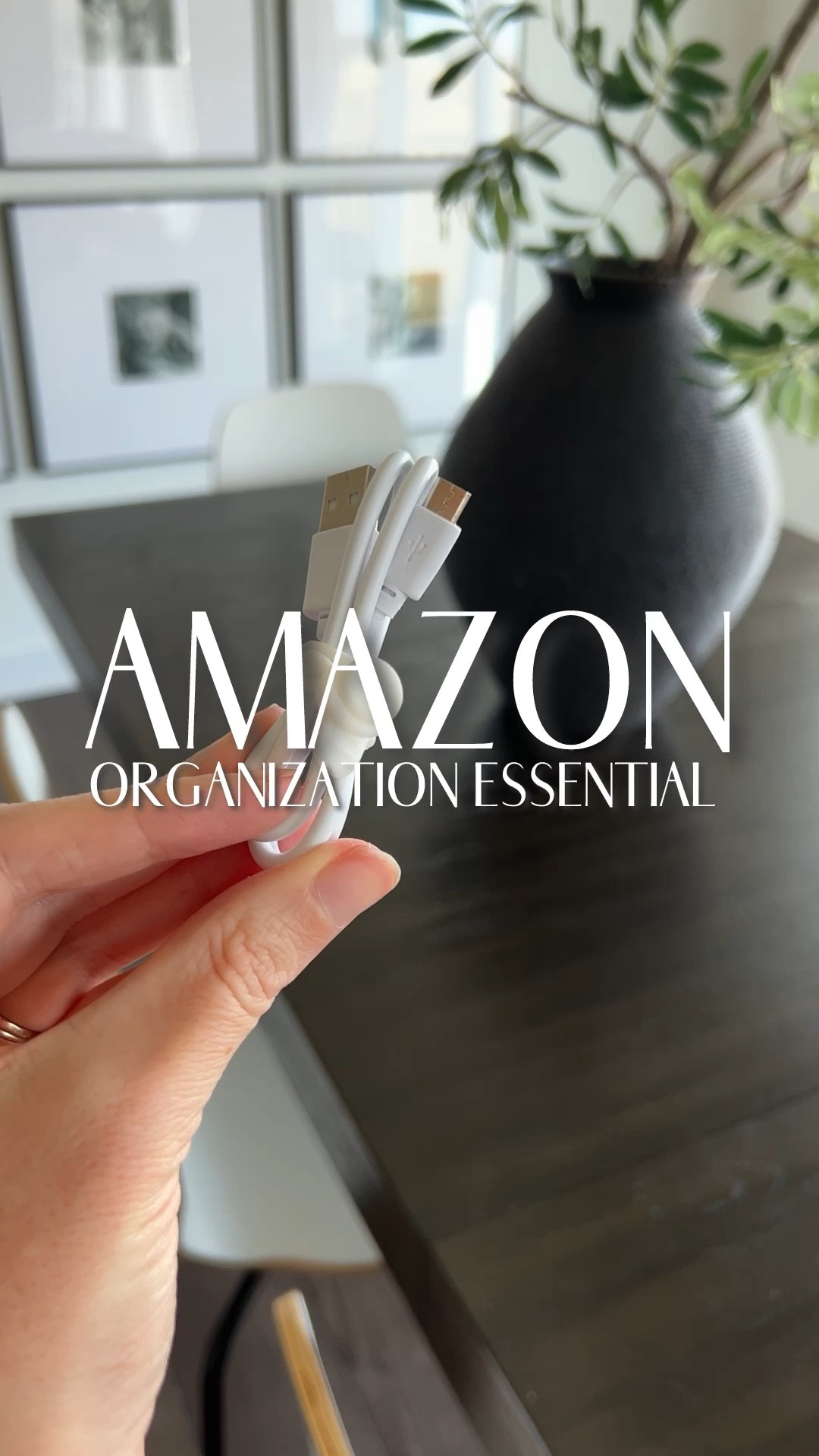 Organizing my cables with this genius Amazon find!  Say goodbye to tangled messes and hello to a clutter-free space.

#LTKhome #LTKfindsunder50 #LTKVideo