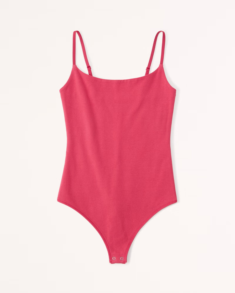 Cotton Seamless Fabric Cami Bodysuit | Abercrombie & Fitch (US)