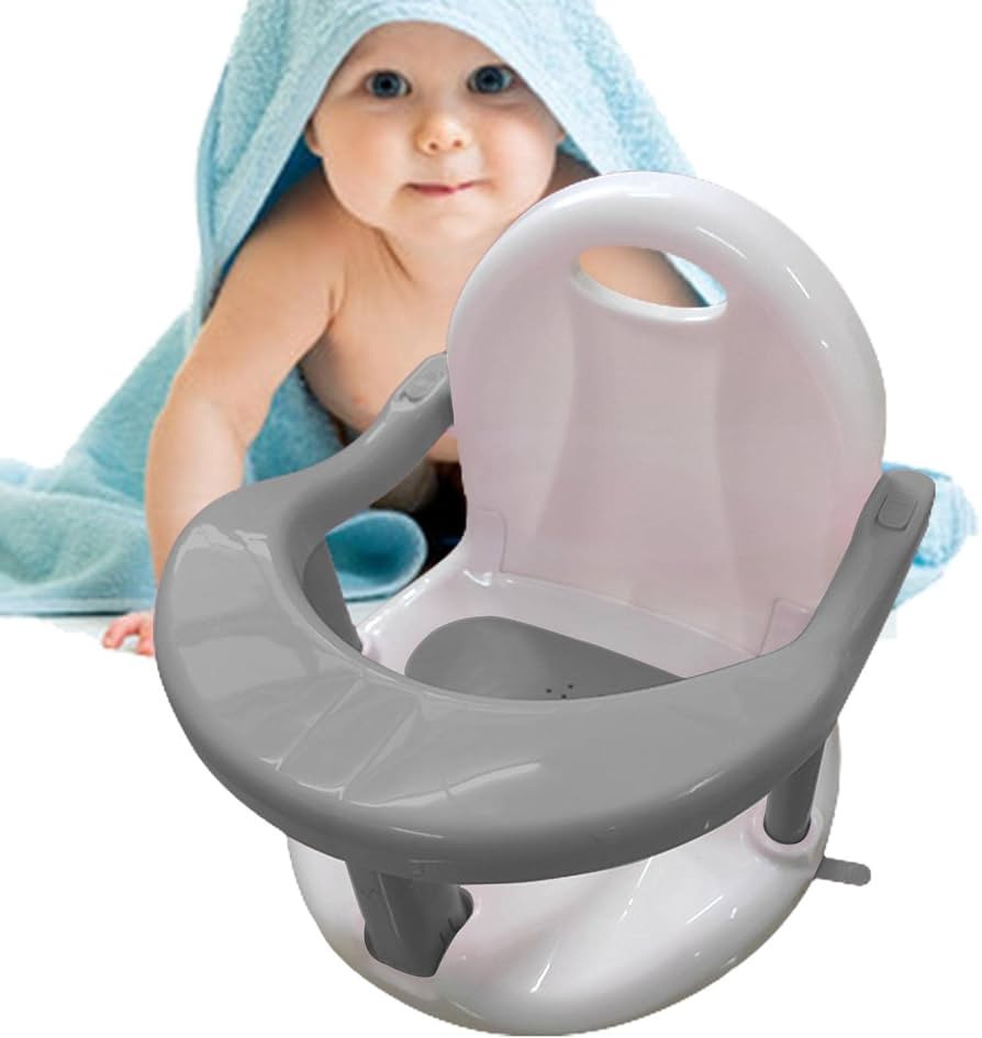 Baby Bathtub Seat | Non-Slip Infants Baby Bath Chair for Bathtub | Baby Shower Chairs with Backre... | Amazon (US)