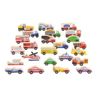 Kaplan Early Learning Wooden Transportation Set - Set of 24 | Target