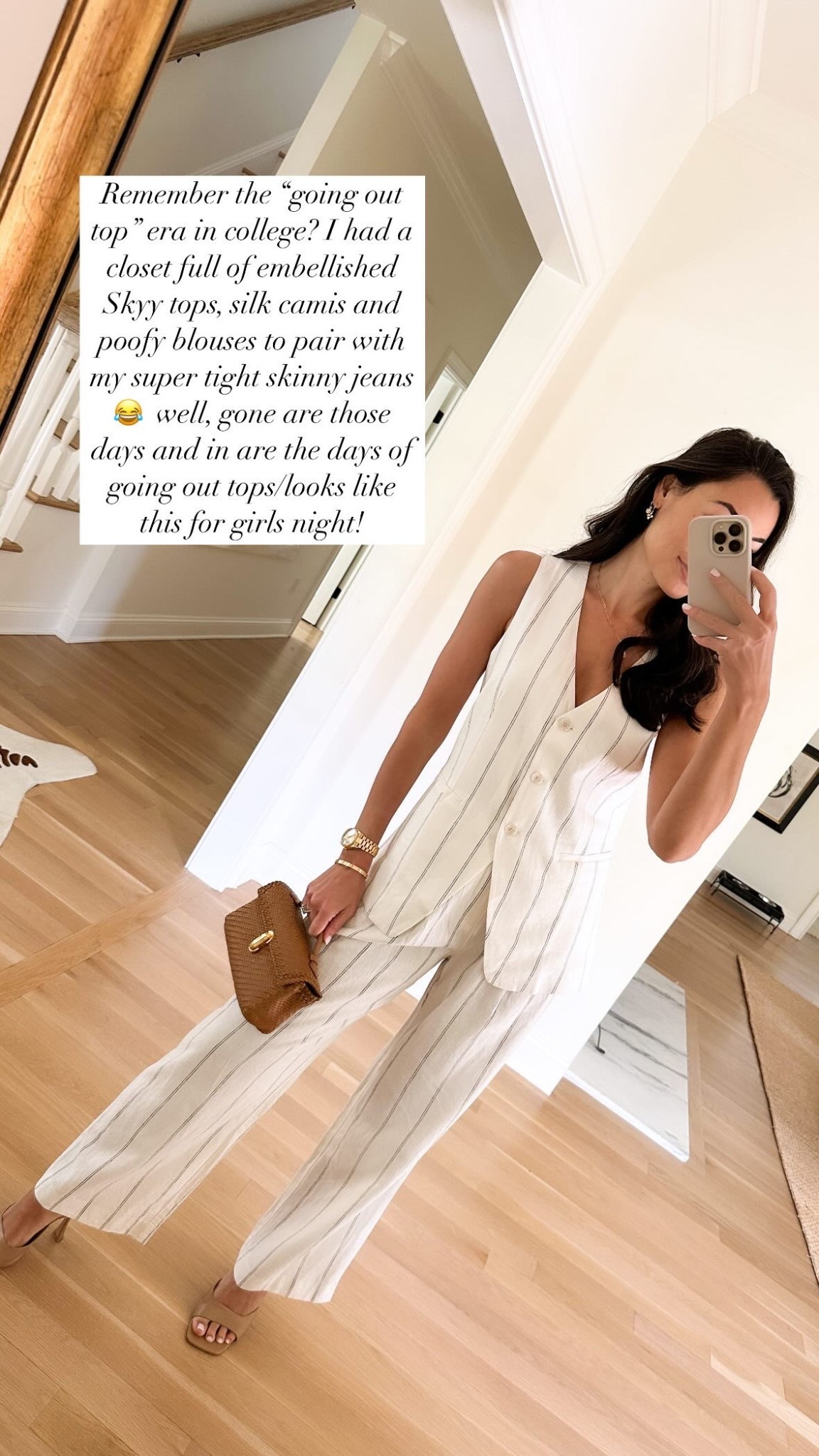 The new going out top for millennials. Spring fashion, classic style, date night, workwear, chic, Savette, neutral mule sandal heel. 

#LTKItBag #LTKWorkwear #LTKSeasonal