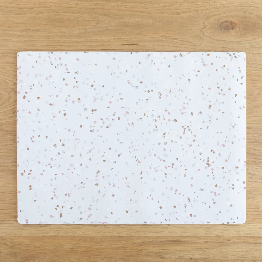 Large Silicone Placemat - Terrazzo on Milk - Etsy | Etsy (US)