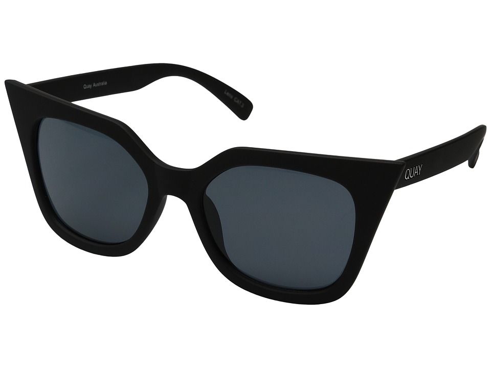QUAY AUSTRALIA - Harper (Black/Smoke) Fashion Sunglasses | Zappos