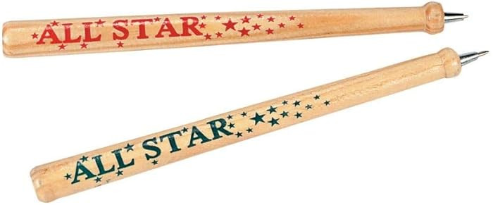 Fun Express Wooden Baseball Bat Pens - Set of 12 - Birthday Party Favors and Classroom Rewards | Amazon (US)