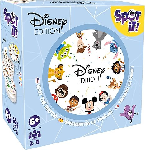 Asmodee Spot It! Disney Card Game Eco-Blister Edition, 5-in-1 Visual Perception Game for Quick Re... | Amazon (US)