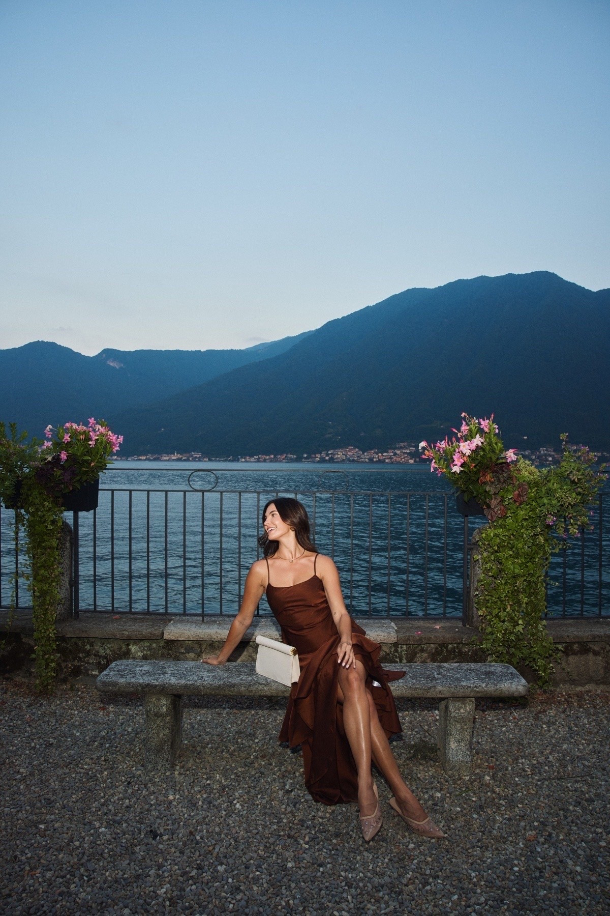 Lake Como outfit!! 🤍

Italy, euro summer, maxi dress, silk, fall outfit inspo, formal, dinner date night, revolve, amazon finds, brown, mocha, amazon essentials, finds for less, bag