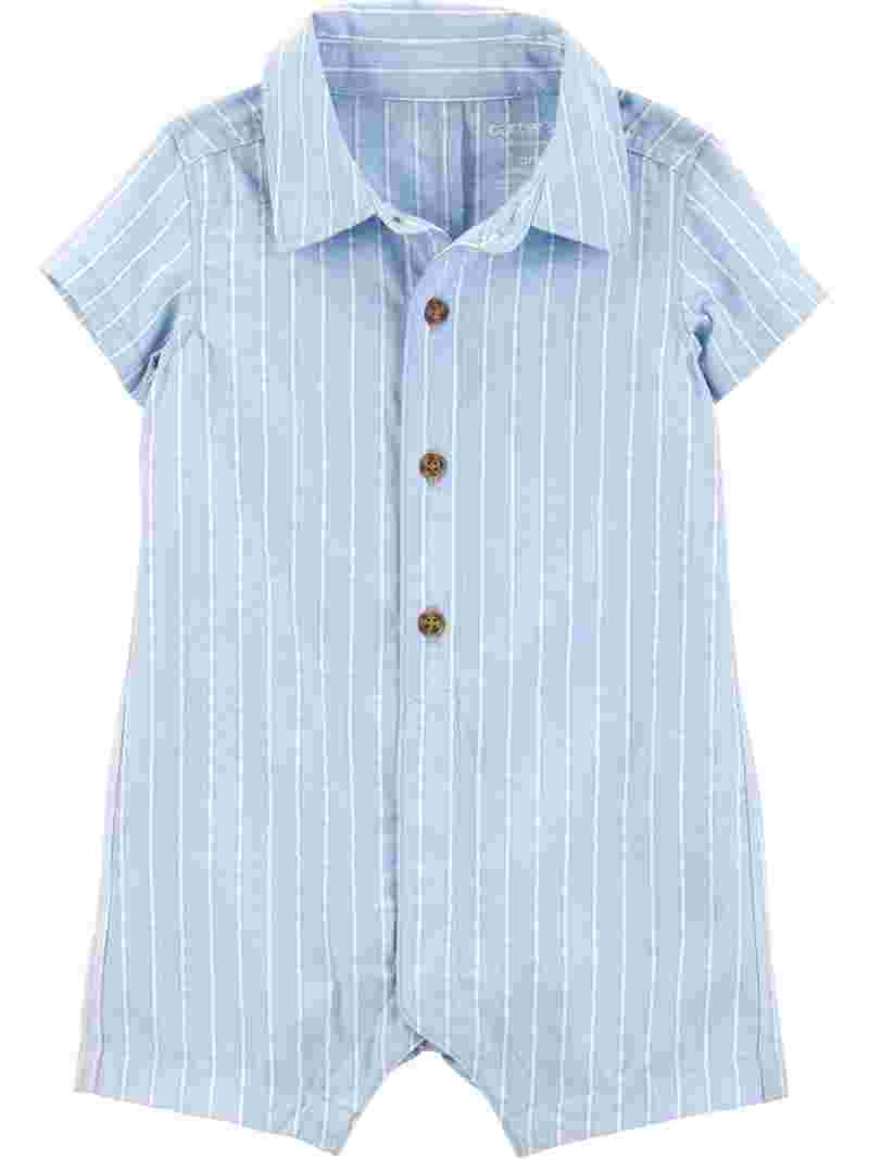 Carter's Child of Mine Baby Boy Romper, One-Piece, Sizes Newborn-12 Months | Walmart (US)